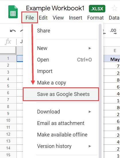 Hướng dẫn cách chuyển đổi Excel sang Google Sheets và ngược lại